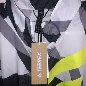 NEW Adidas Mens XL Terrex Parley Agravic Windbreaker jacket White GJ7618